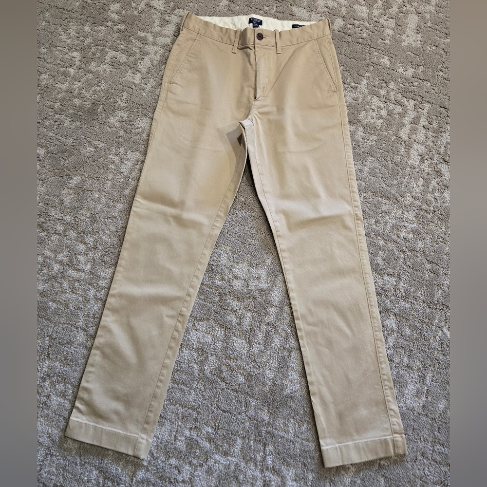 J. Crew Tan Chinos Versatile Cotton Blend